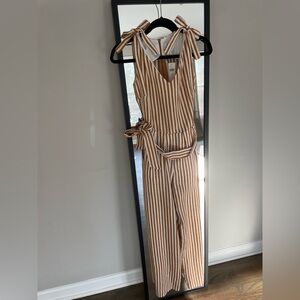 NWT Anthropologie Striped Jumpsuit